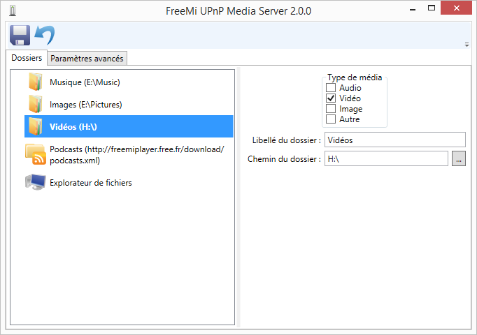 freemi upnp media server freebox v6